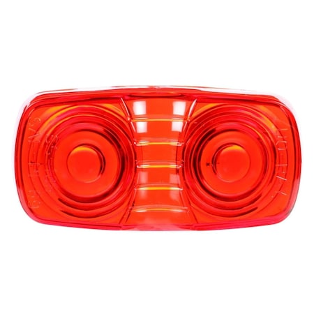 Truck-Lite Signal-Stat, Rectangular, Red, Acrylic, Replacement Lens For Headlights-Fog & Driving 9007